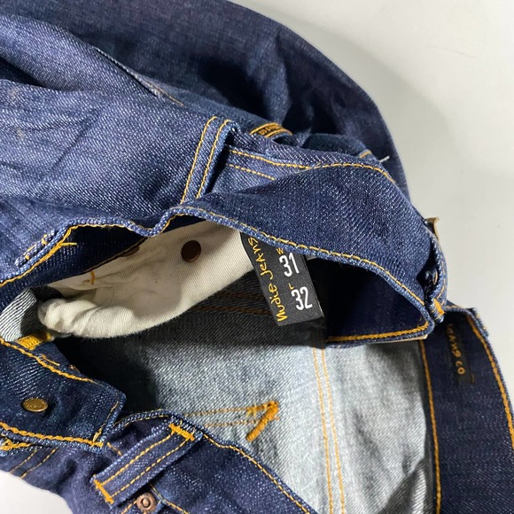 Nudie Grim Tim Dry Open Navy Jeans Men's 30x31 - Picture 8 of 9